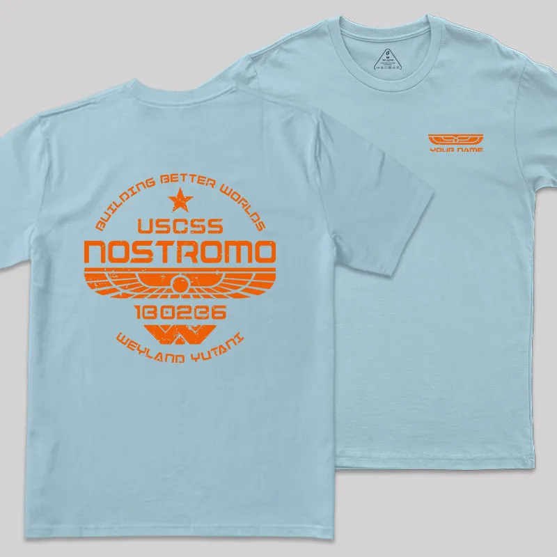 Personalized USCSS Nostromo Geek T-Shirt - Image 8
