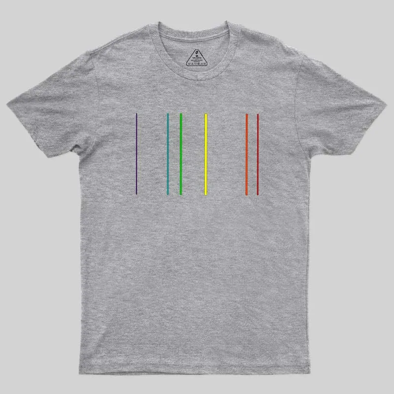 Helium Emission Spectrum Geek T-Shirt