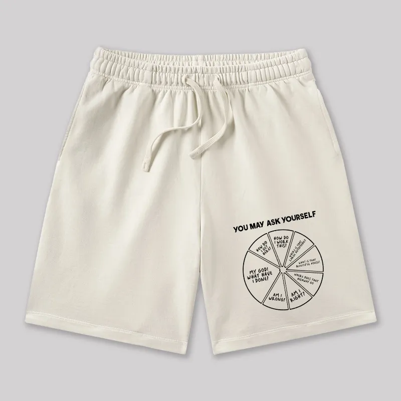 You May Ask Yourself Geeky Washed Shorts - Image 4