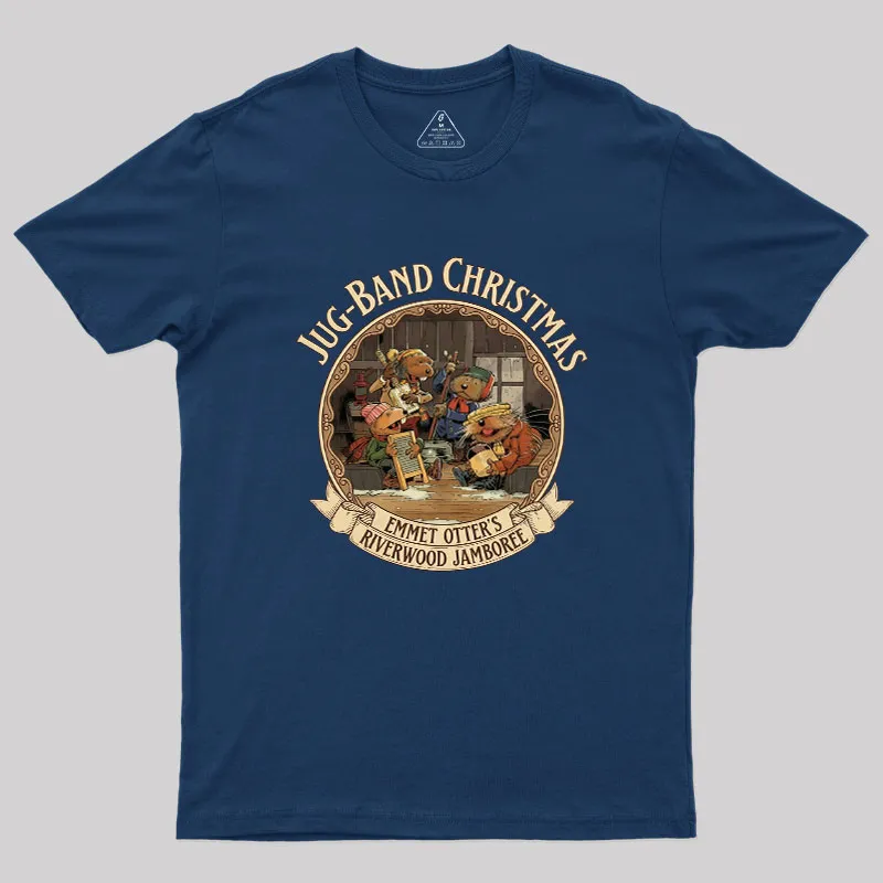 Emmet Otters Jug Band Christmas Geek T-Shirt - Image 2
