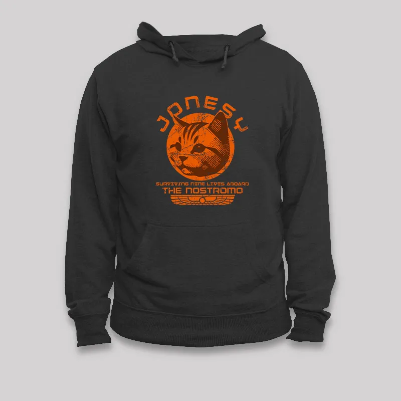 Jonesy Surviving Nine Lives Aboard The Nostromo Geek Hoodie
