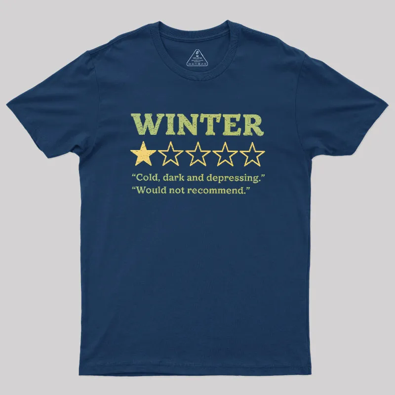 Alternative view of Winter Is Not Recommended Geek T-Shirt