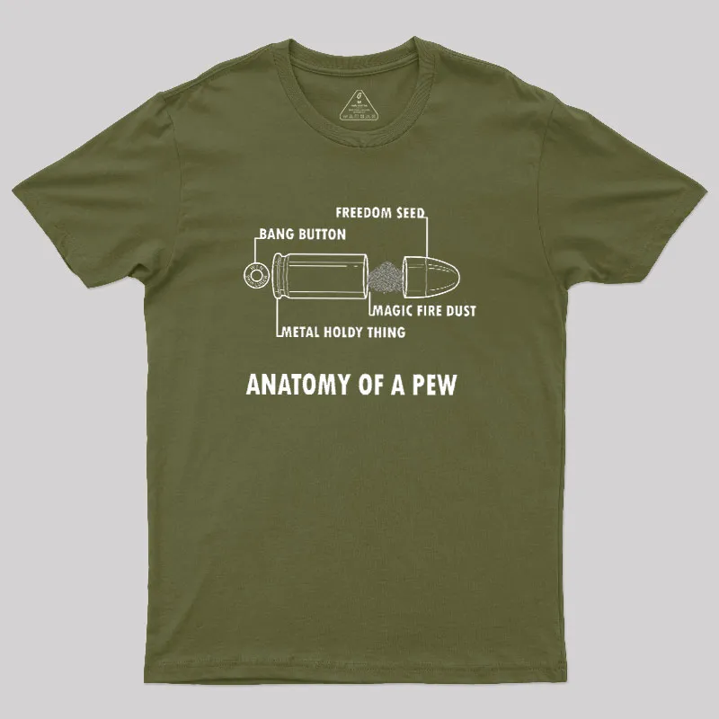 ANATOMY OF A PEW Geek T-Shirt - Image 4