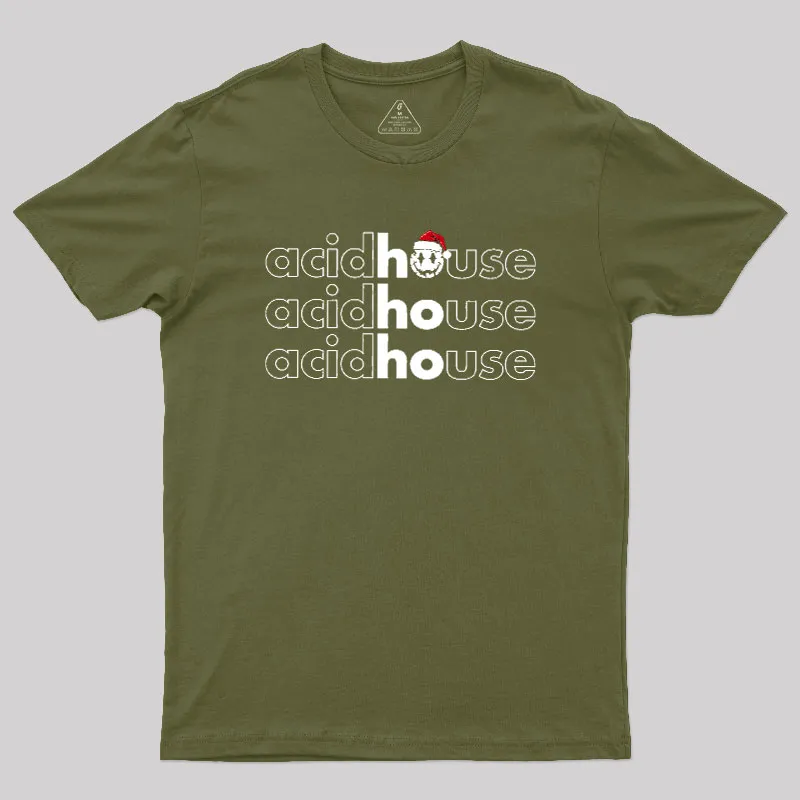 Acid House Ho Ho Ho Geek T-Shirt - Image 4