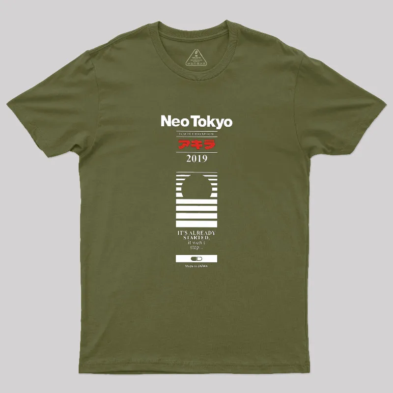 Neo Tokyo 2019 Geek T-Shirt - Image 3