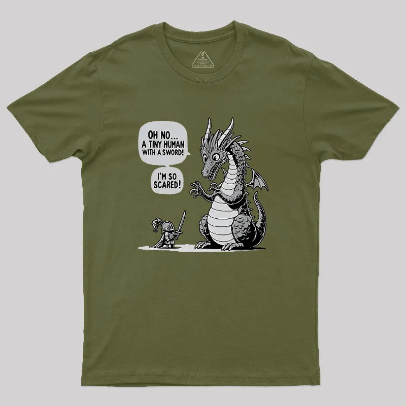 Sarcastic Dragon Geek T-Shirt - Image 3