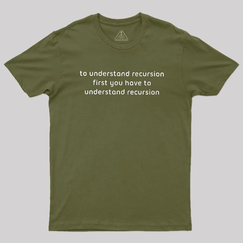 To Understand Recursion Geek T-Shirt - Image 3