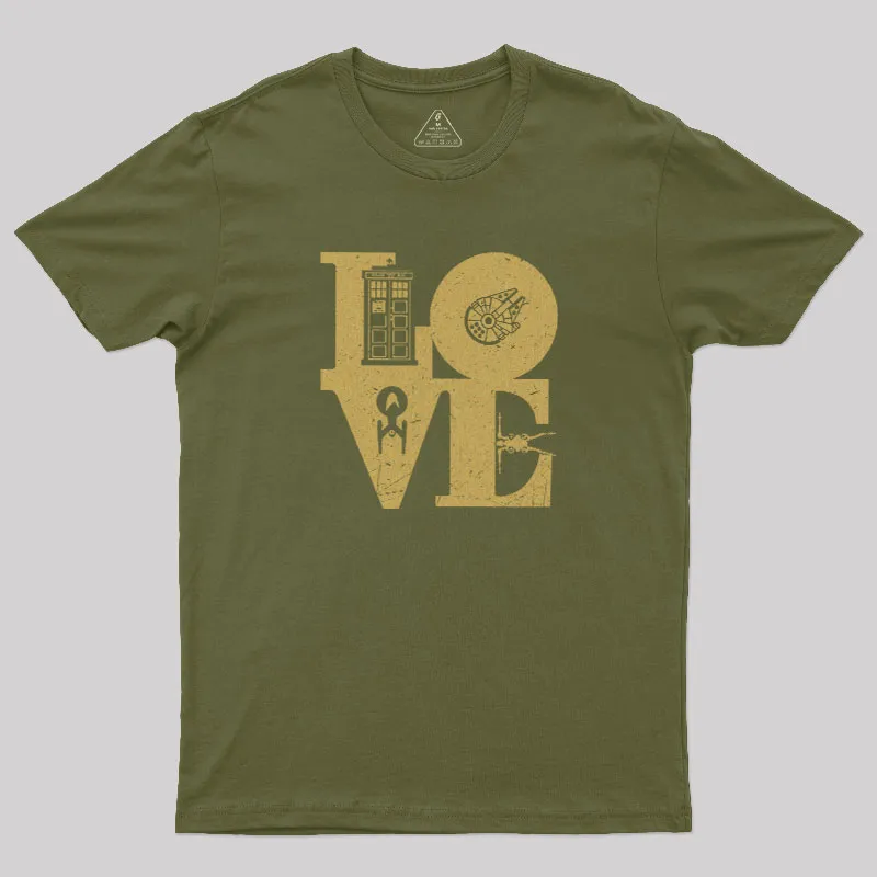 Scifi Love Geek T-Shirt - Image 3