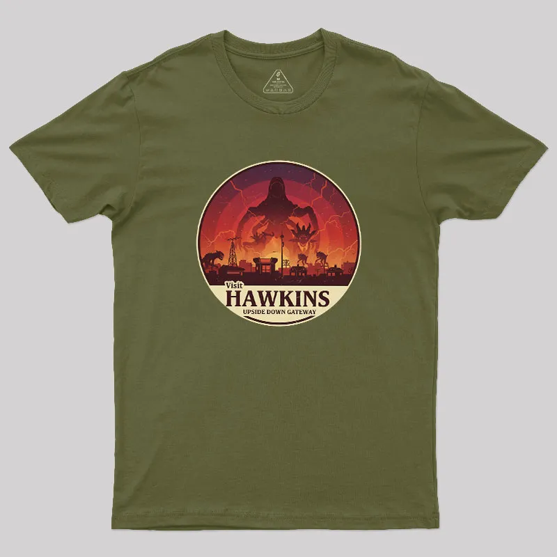 Visit Hawkins Geek T-Shirt - Image 3