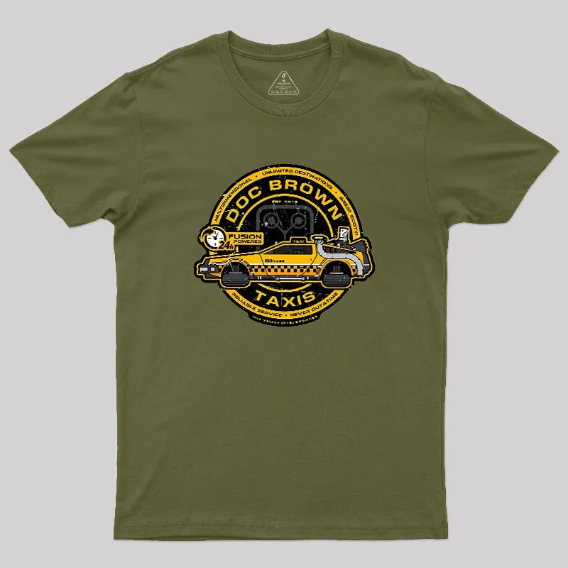Doc Brown Taxis Geek T-Shirt