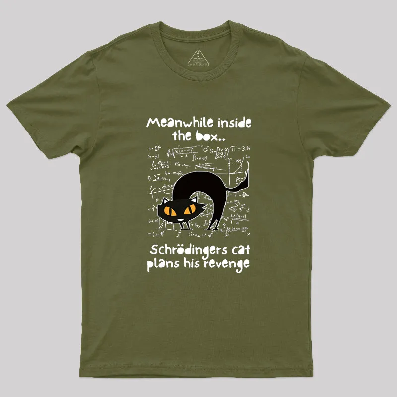 Schrodingers Cat Revenge Geek T-Shirt - Image 3