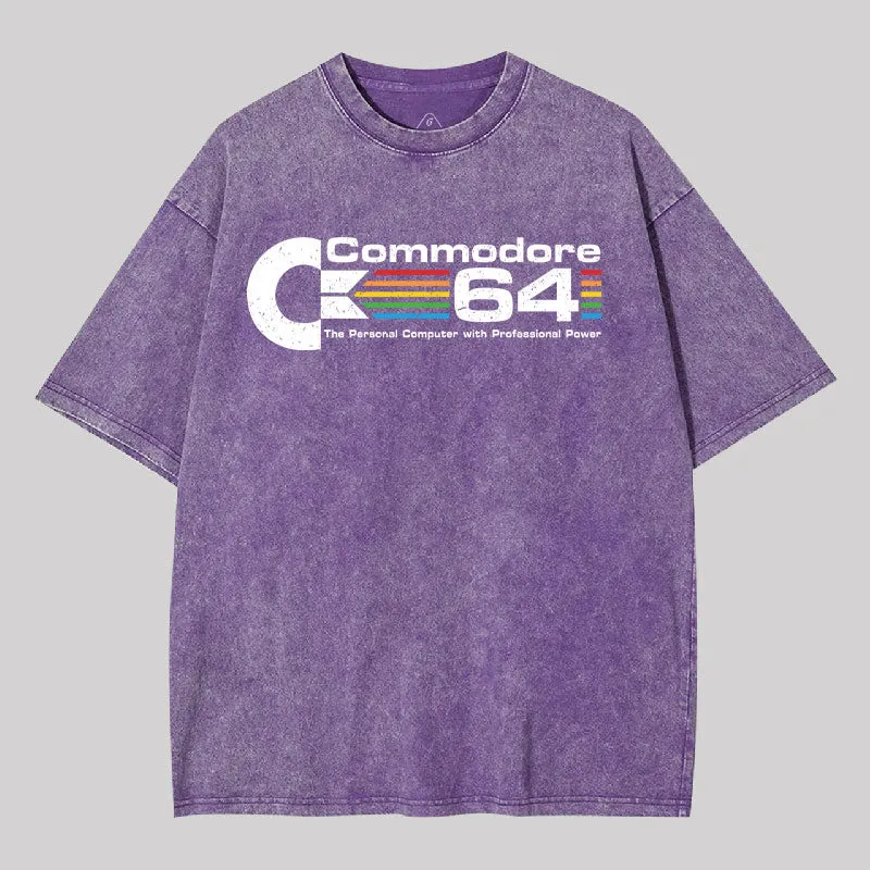 Commodore 64 Washed T-Shirt - Image 6