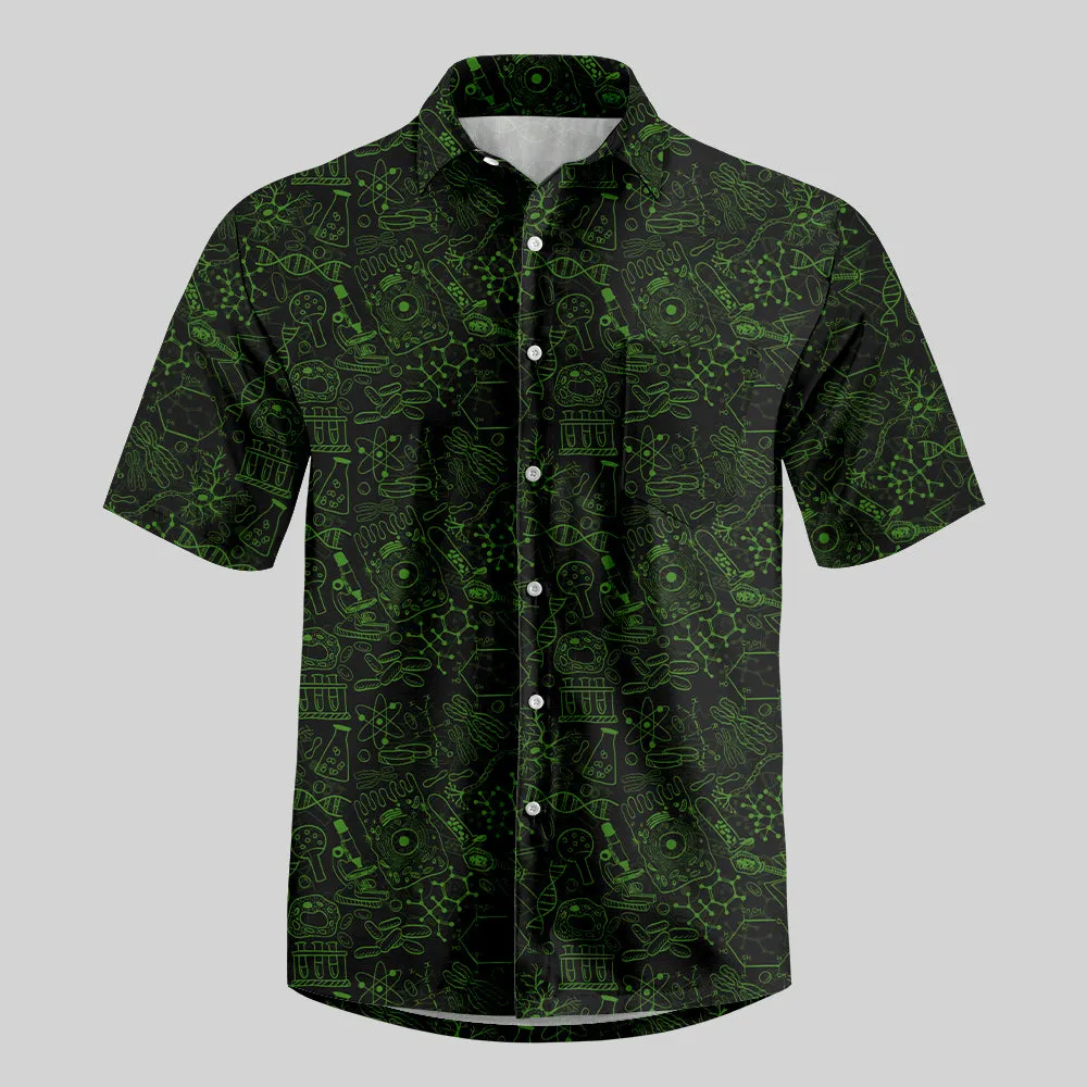 Virus Dark Green Button Up Pocket Shirt