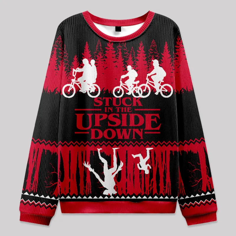 Upside Down Fuzzy Fleece Sweatshirt