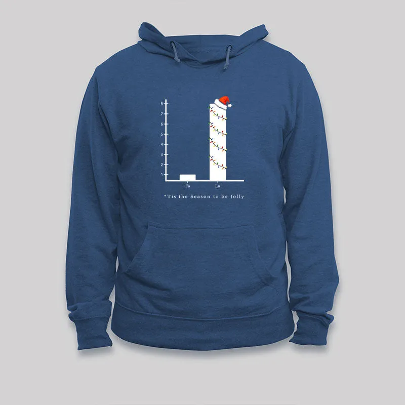 Alternative view of Christmas Carol Math Bar Graph Hoodie