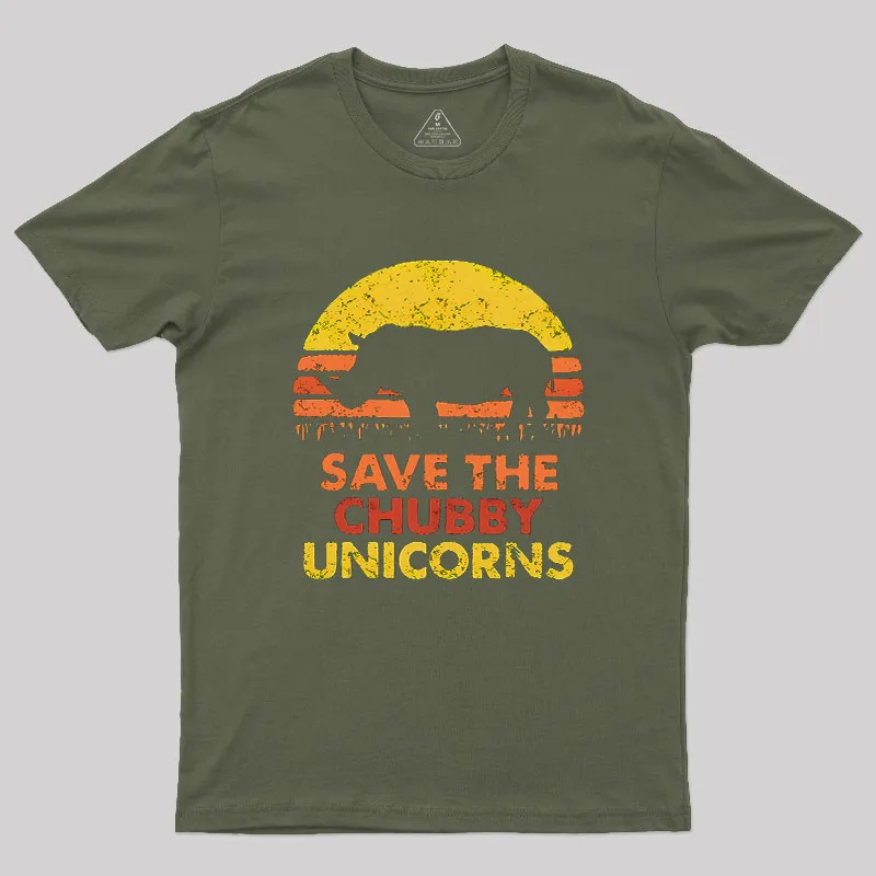 Save The Chubby Unicorns Geek T-Shirt - Image 3