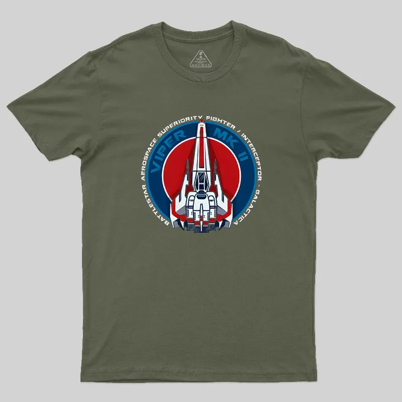 Battlestar Viper MKII Geek T-Shirt - Image 3