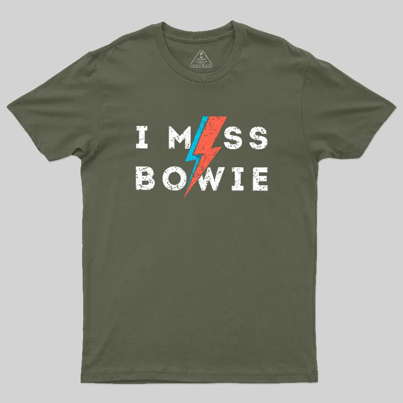 I Miss Bowie Geek T-Shirt - Image 3