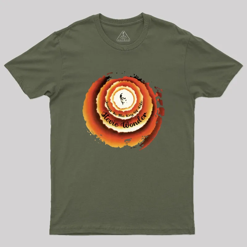 Stevie Wonder Songs In The Key Of Life Geek T-Shirt - Image 3