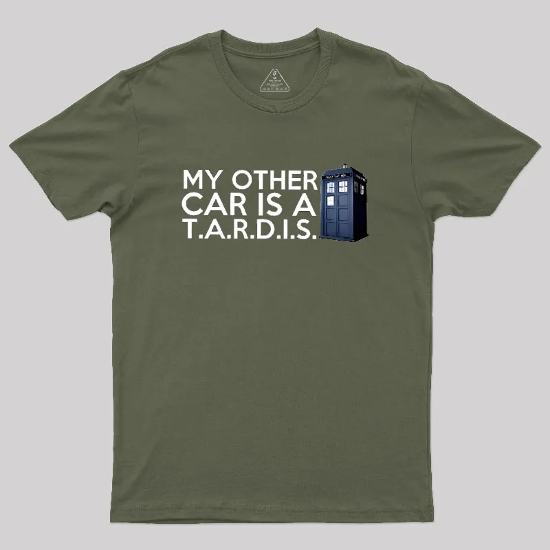 My Other Car Is A TARDIS Geek T-Shirt - Image 3