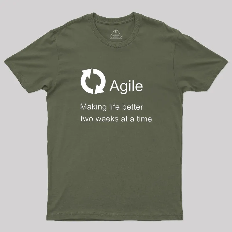 Agile Making Life Better Geek T-Shirt - Image 3