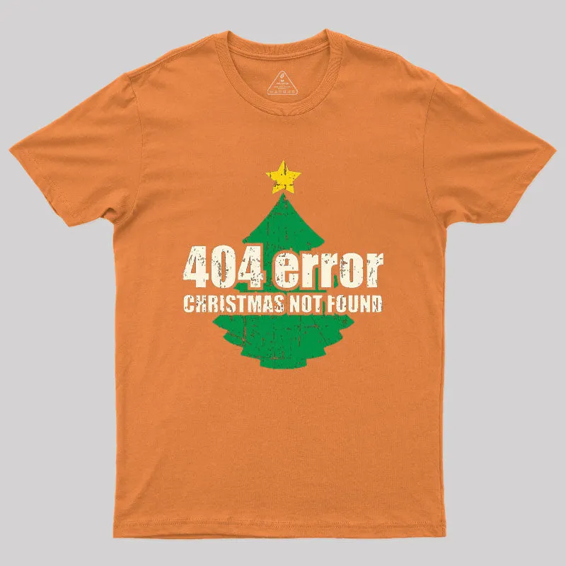 404 Error Christmas Not Found T-Shirt - Image 5