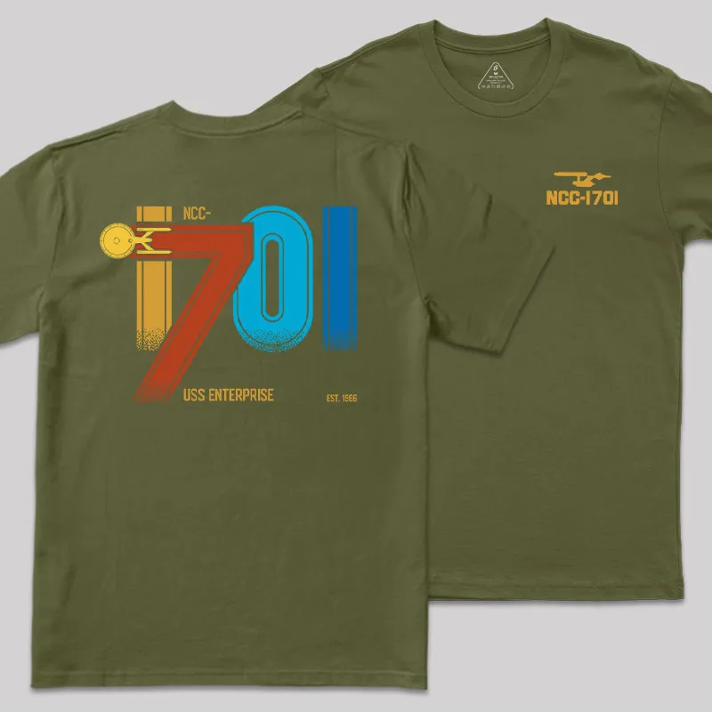 Scifi Spacecraft Front and Back Printed Geek T-Shirt - Image 3