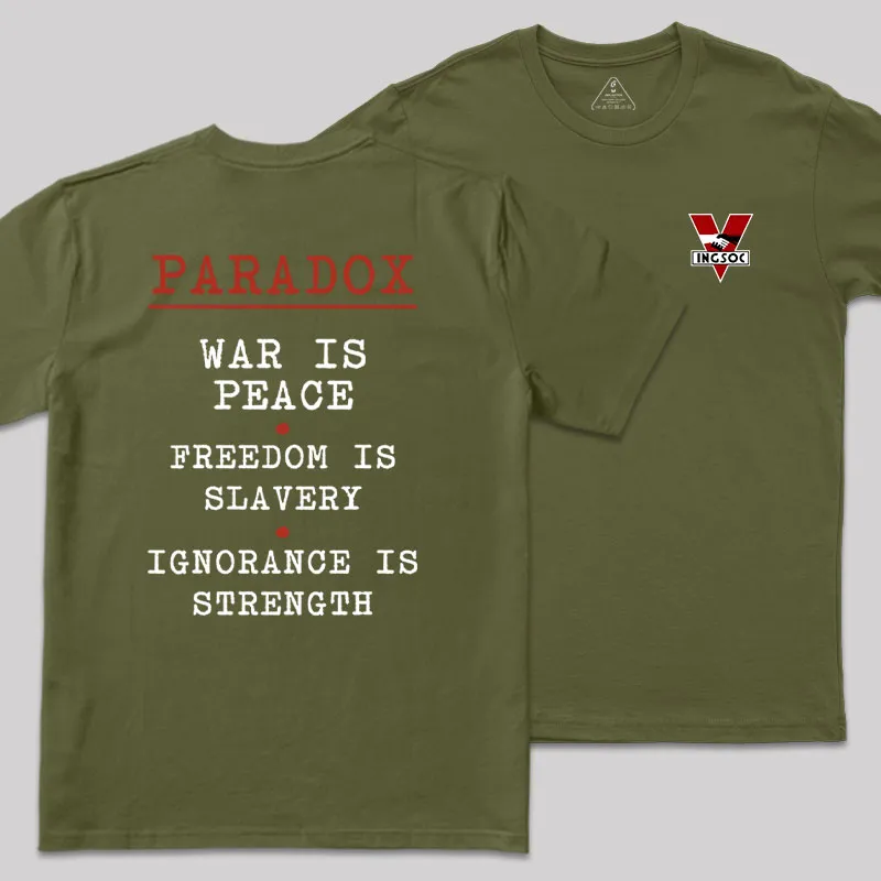 INGSOC Front and Back Printed Geek T-Shirt - Image 3