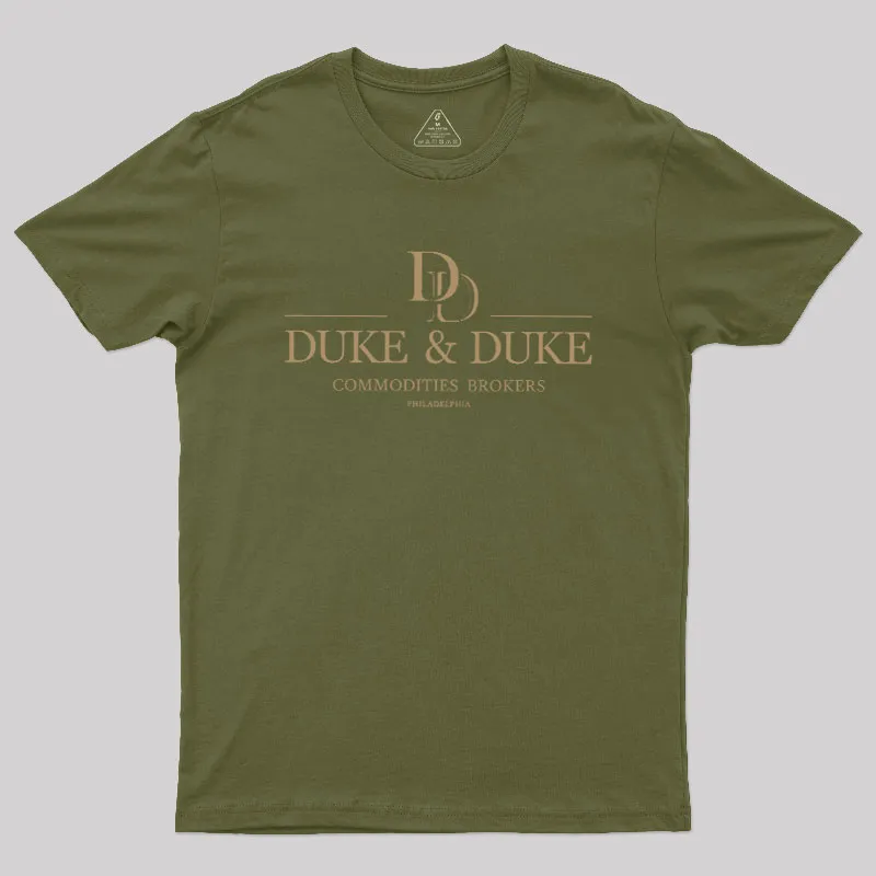 Duke & Duke Commodities Brokers Geek T-Shirt - Image 3