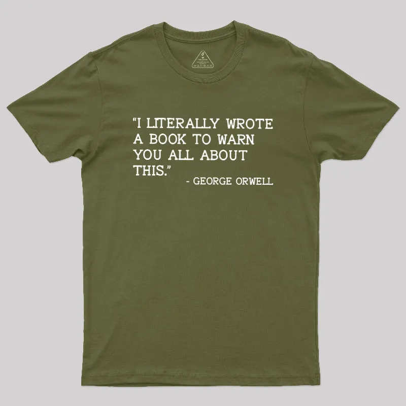Alternative view of George Orwell Geek T-Shirt