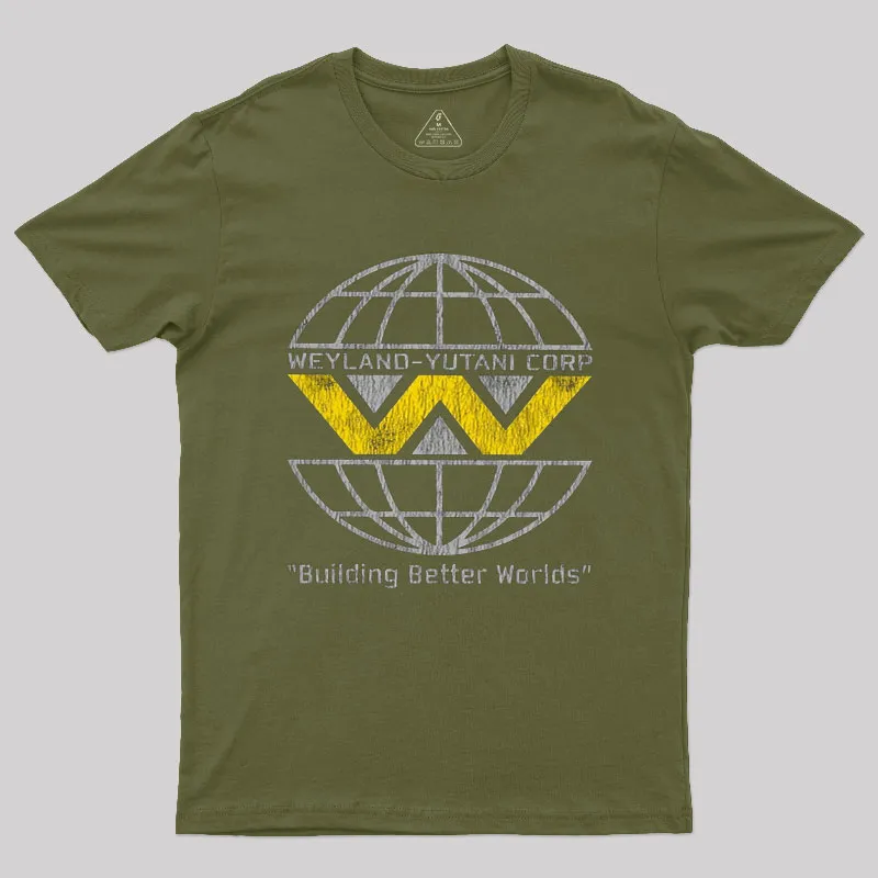Weyland Yutani Corp Worn Out Geek T-Shirt - Image 3