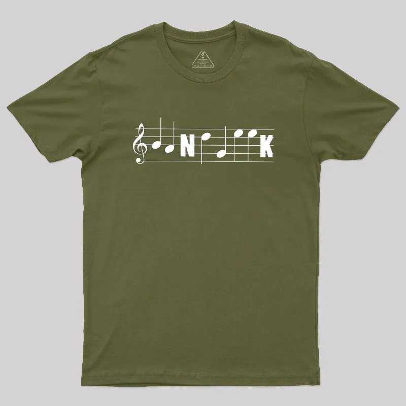 Funny Band Geek Marching Band Music Notes Staff Clef Tee Classic Geek T-Shirt - Image 3