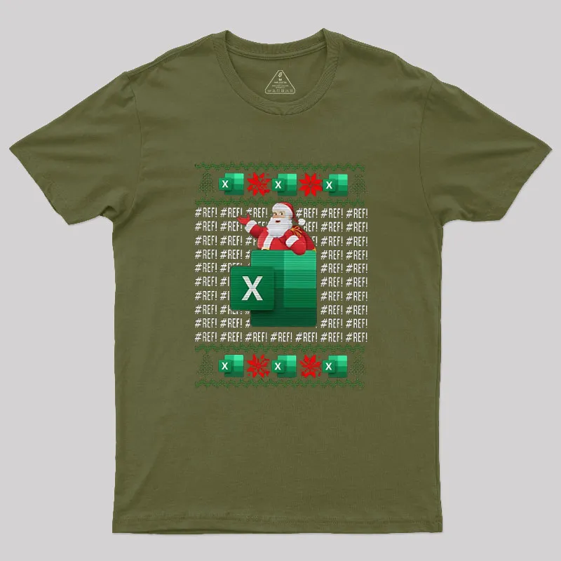 Excel REF Error Spreadsheet Geek T-Shirt - Image 3