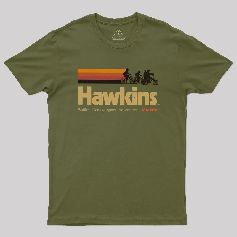 Alternative view of Hawkins Cycling Club Geek T-Shirt