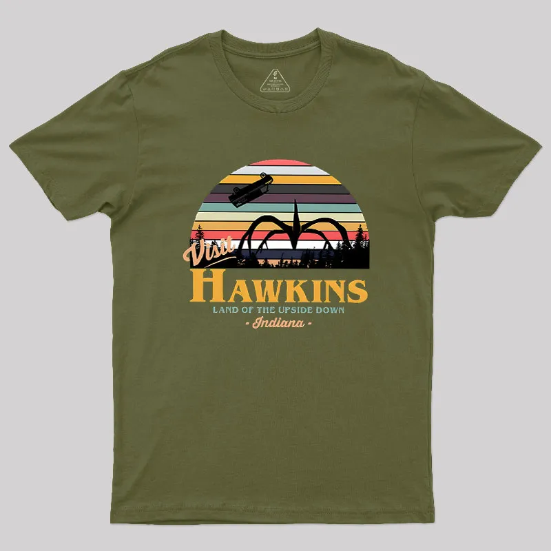 Visit Hawkins Geek T-Shirt - Image 3