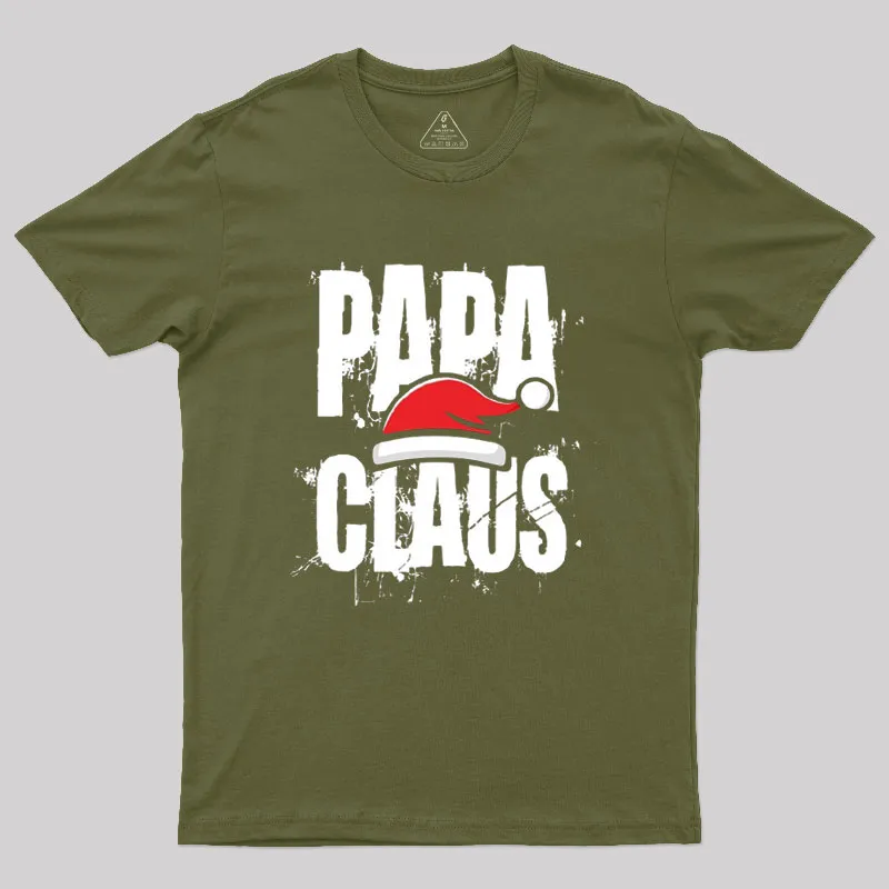Santa Hat Papa Claus Geek T-Shirt - Image 3