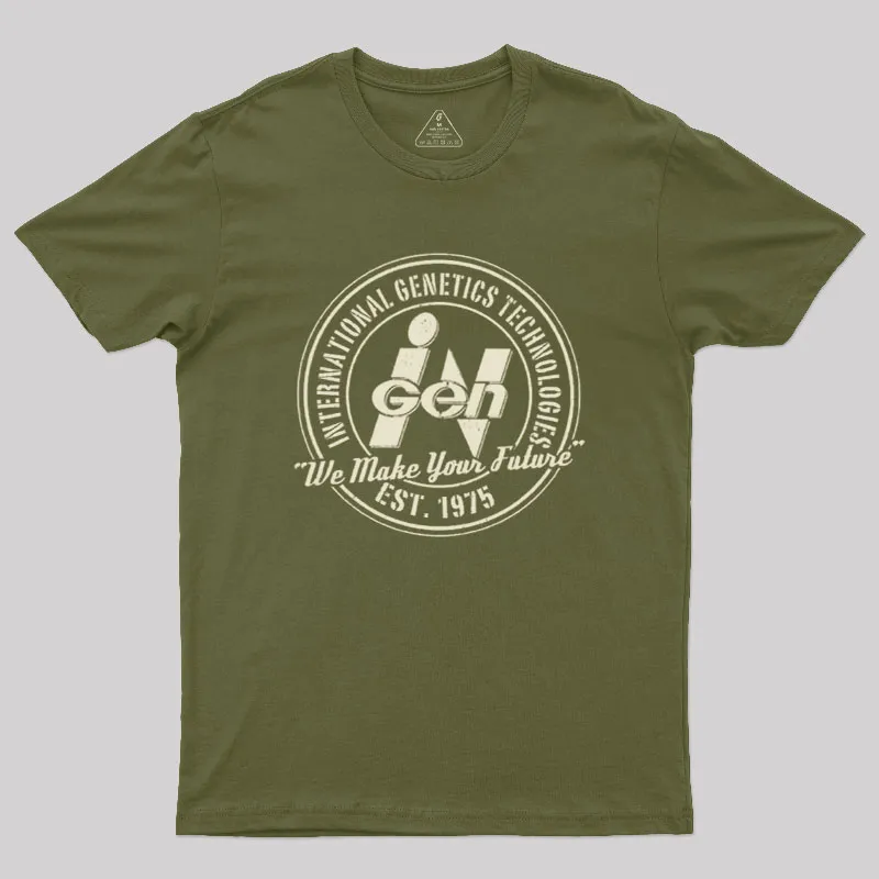 InGen Original Logo 1975 Geek T-Shirt - Image 3