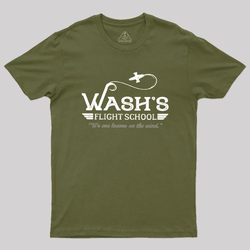 Wash's Flight School Geek T-Shirt - Image 3