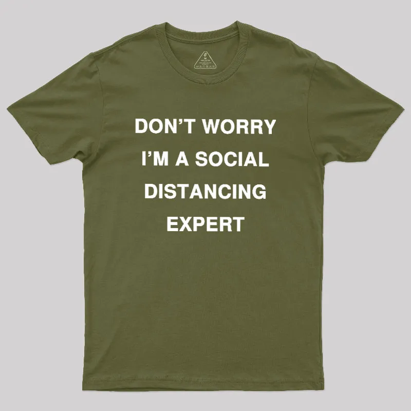 Social Distancing Expert Geek T-Shirt - Image 3