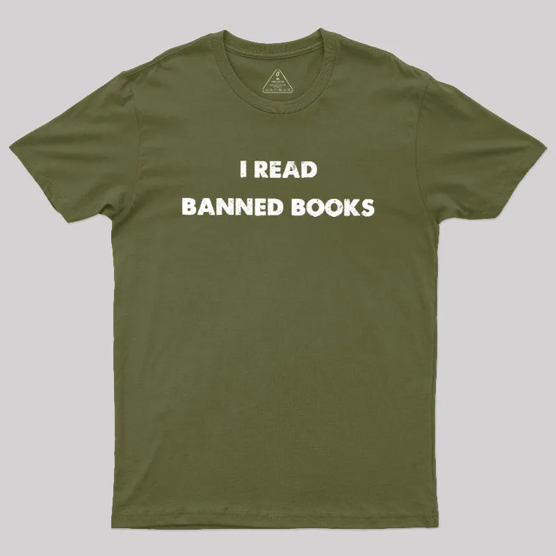 I Read Banned Books Geek T-Shirt - Image 3