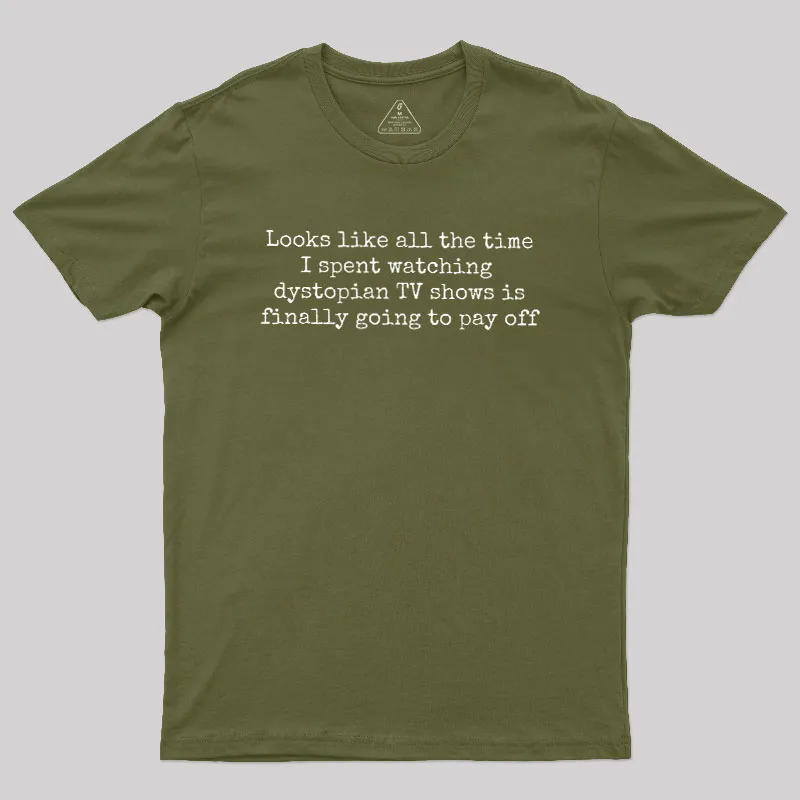 Funny Dystopian Geek T-Shirt - Image 3