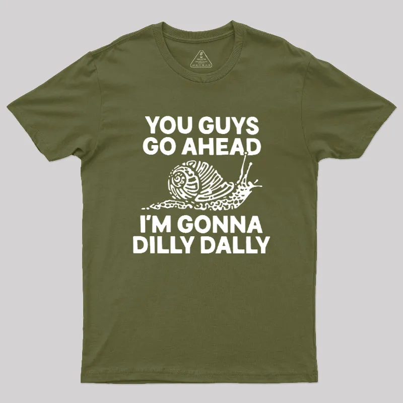 Dilly Dally Snail Geek T-Shirt - Image 3