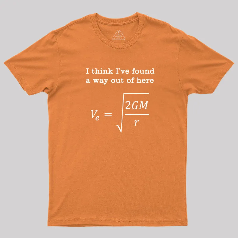 Escape Velocity Gravity Physics Engineer T-Shirt - Image 4