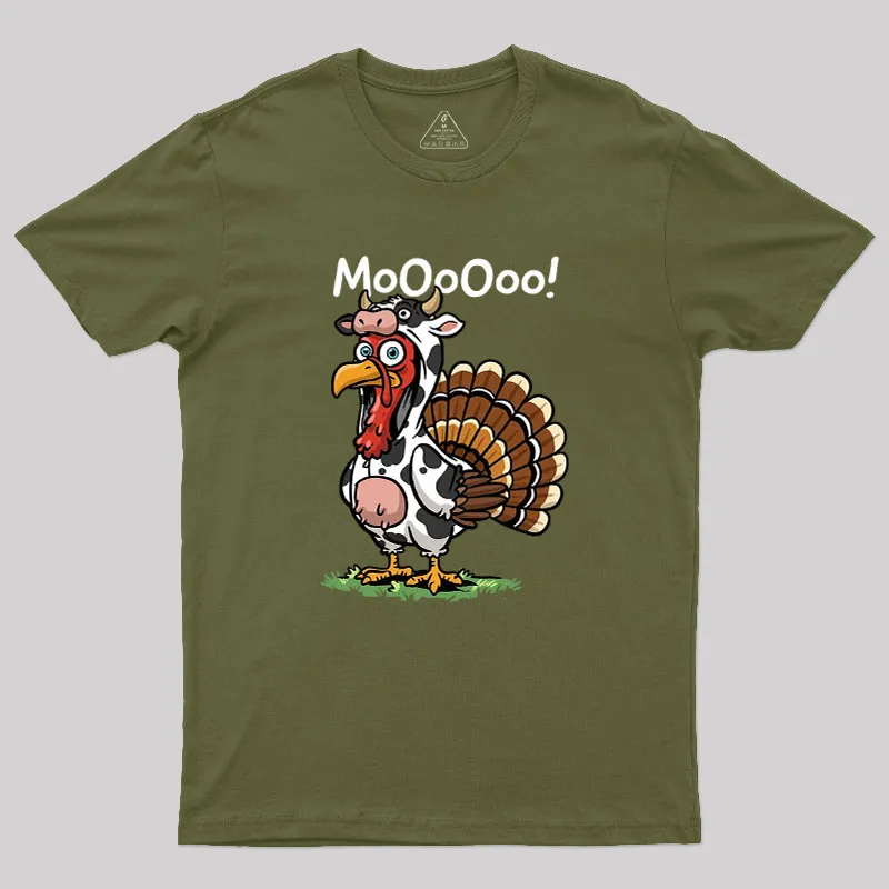 Turkey Moo Geek T-Shirt - Image 3