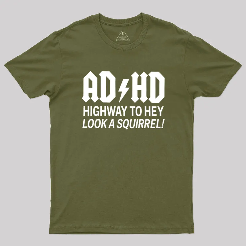 ADHD Humour Geek T-Shirt - Image 3