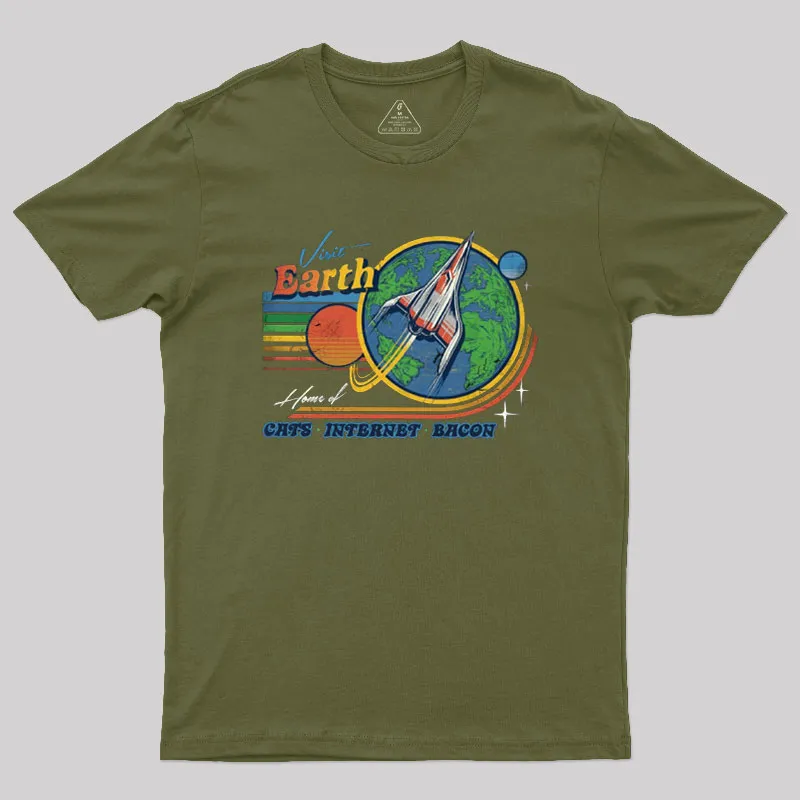 Visit Earth Geek T-Shirt - Image 3