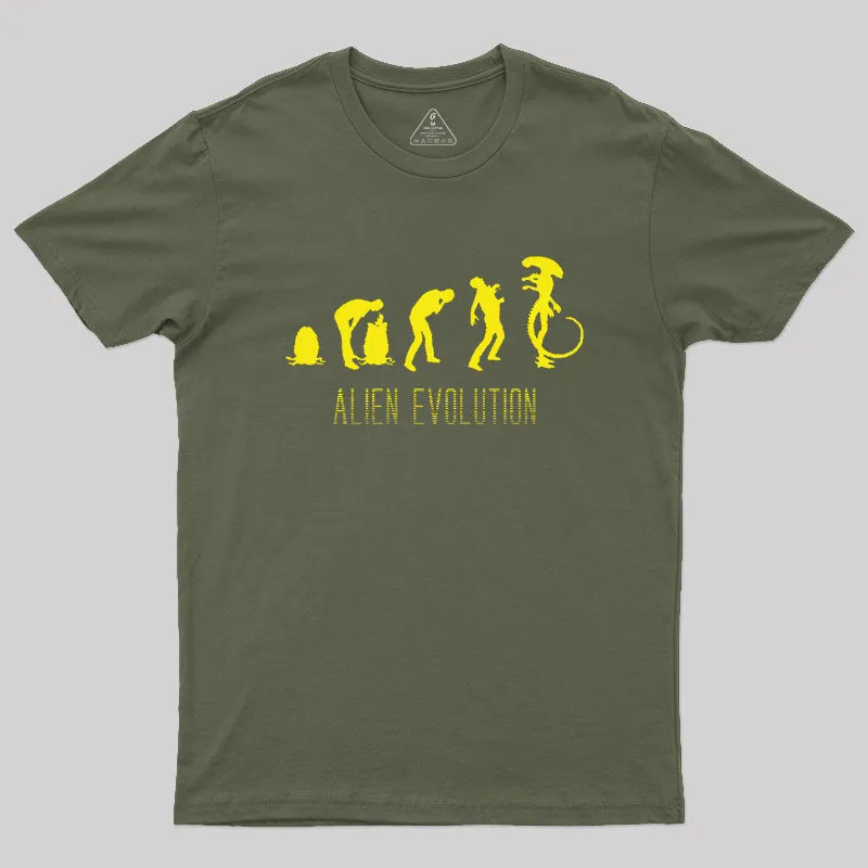 Alien Evolution Geek T-Shirt - Image 3