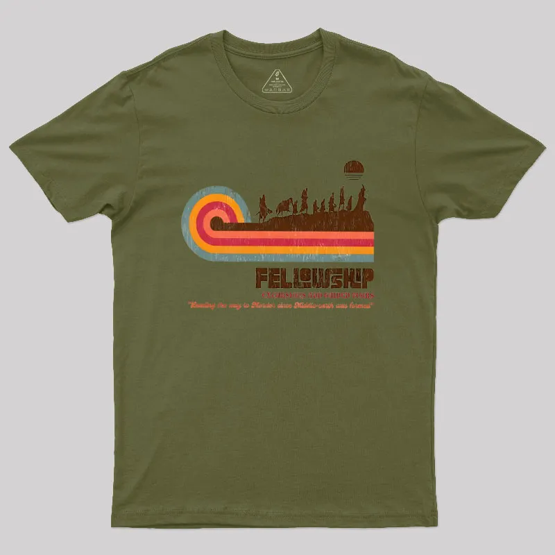Fellowship of the Retro Tour Geek T-Shirt