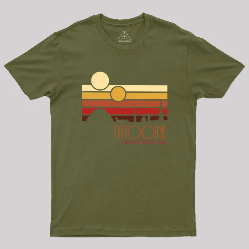 Twin Suns Geek T-Shirt - Image 3