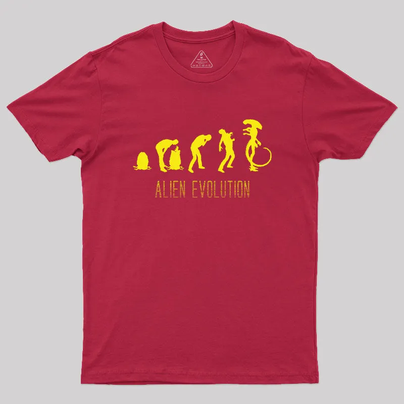 Alien Evolution Geek T-Shirt - Image 5
